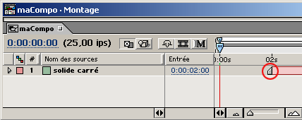 instant de départ