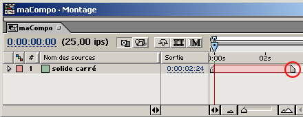 point de sortie